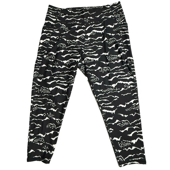 Kinesis High Rise Wave Length Moisture Wicking Ankle Leggings 3X - Picture 1 of 6